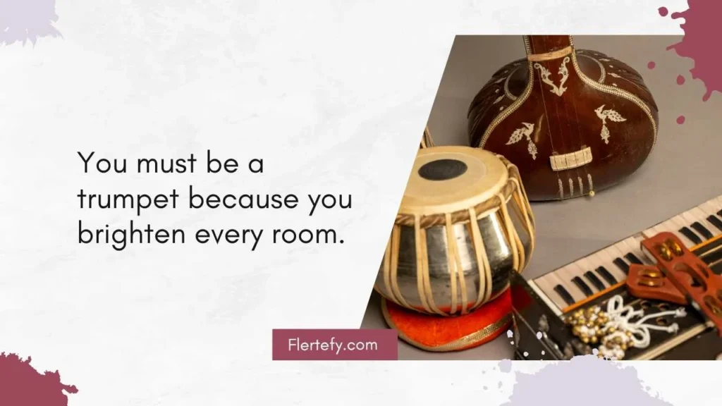 Cheesy Music Instrument Pick Up Lines